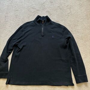 Polo Ralph Lauren Pullover 1/4 Zip Sweatshirt XL Black